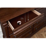 Vista Chest 5 Drawer Warm Cherry Chests Vaughan Bassett 11