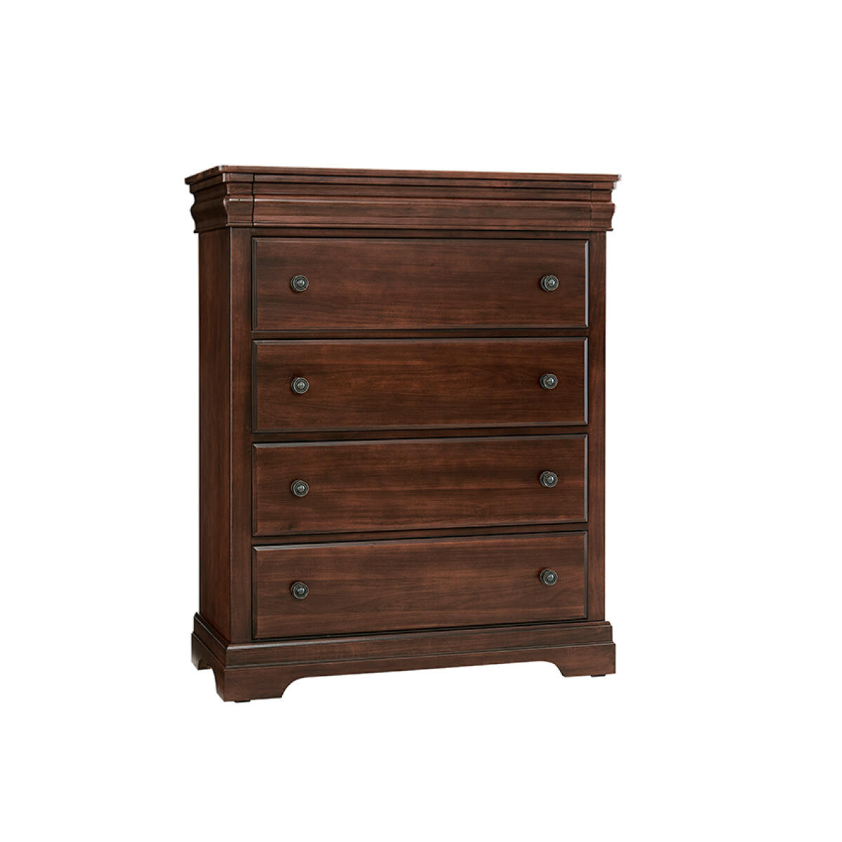 Vista Chest 5 Drawer Warm Cherry Chests Vaughan Bassett 5