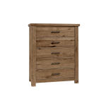 Yellowstone 5 Drawer Chest Chestnut Natural Chests Vaughan Bassett 9