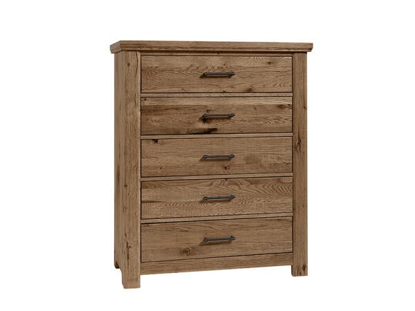 Yellowstone 5 Drawer Chest Chestnut Natural Chests Vaughan Bassett