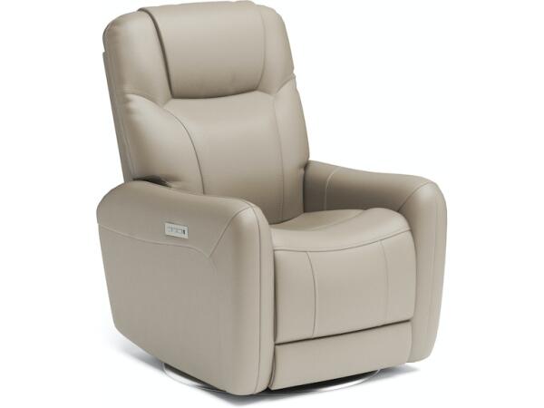 Degree Swivel Power Recliner with Power Headrest and Lumbar