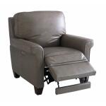 Club Level Dixon Power Wallsaver Recliner Granite Leather - Image 3
