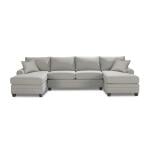 Carolina Sock Arm Double Chaise Sectional