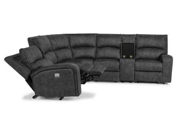Nirvana Power Reclining Sectional With Power Headrests Sectionals Customizable