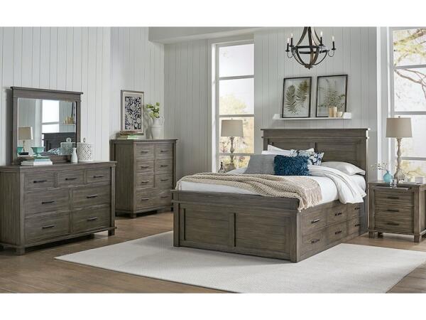 Glacier Point Queen Captain Bed GLPGR5051 Beds A-America 4