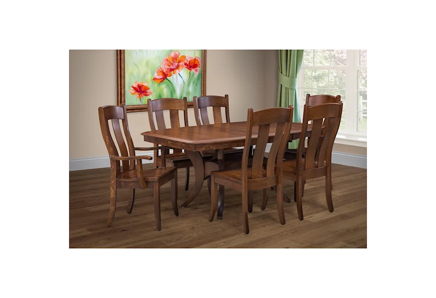 Trailway Wood Fort Knox 42x66" Dining Table - Image 2