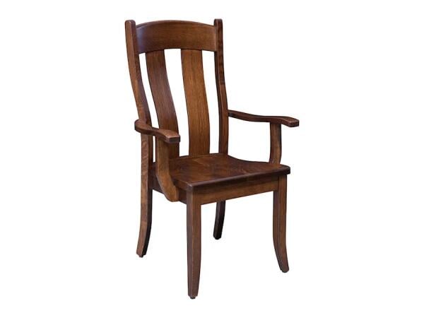 Customizable Solid Wood Arm Chair Chairs & Benches Customizable