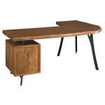 Live Edge Desk with File