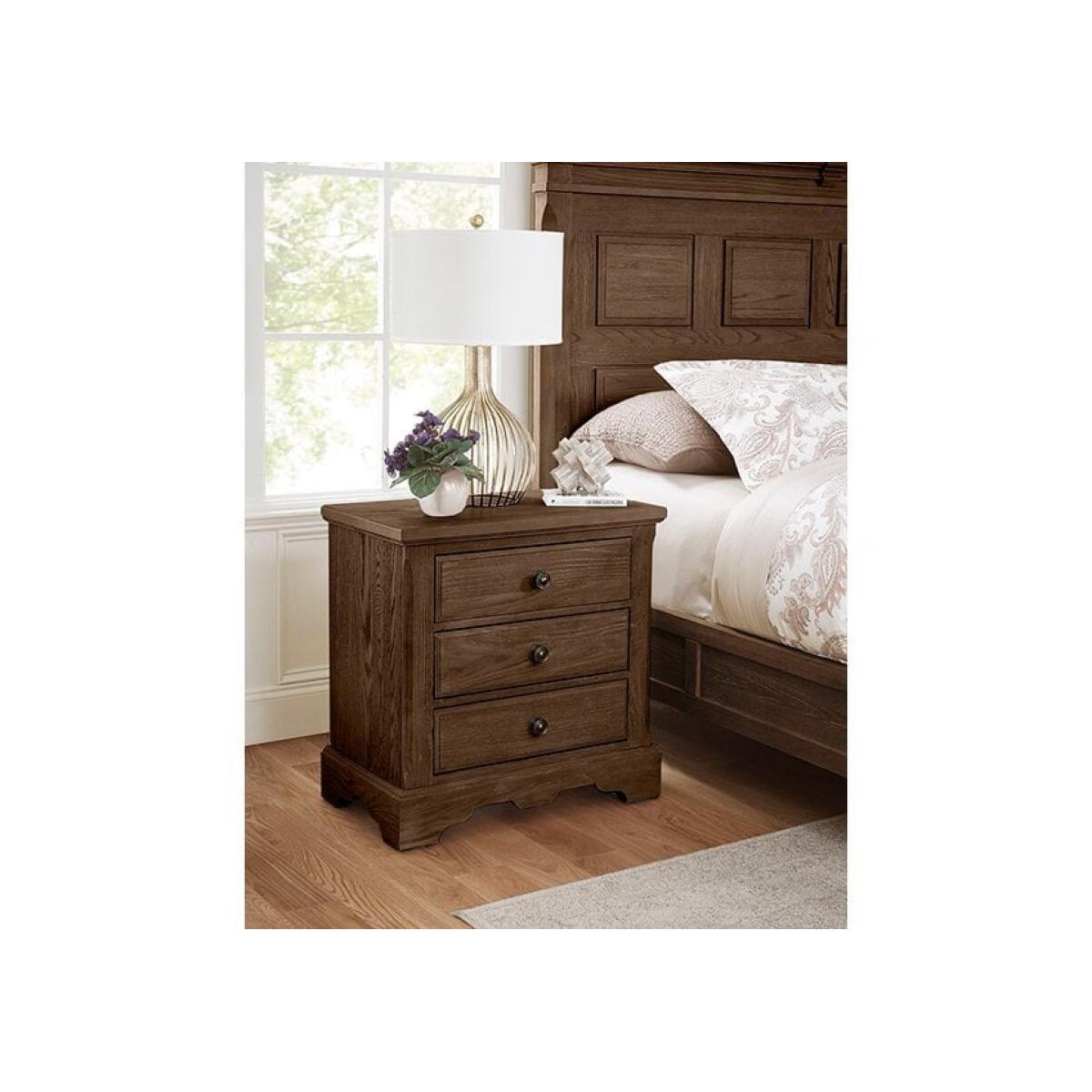 Artisan & Post Cobblestone Oak Nightstand Nightstands Vaughan Bassett 3