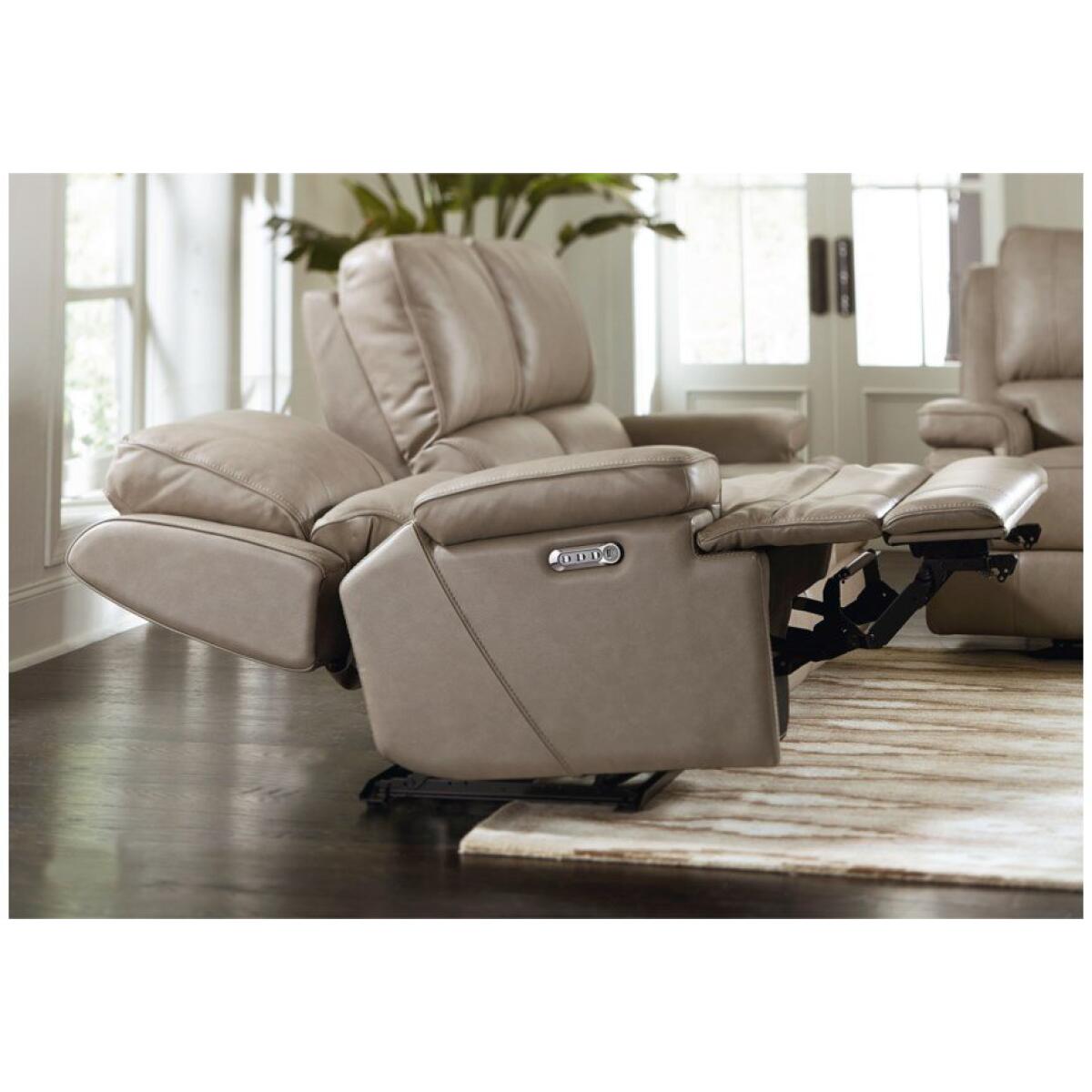 Parsons Club Level Loveseat w/Power and Console Loveseats Bassett Furniture 7