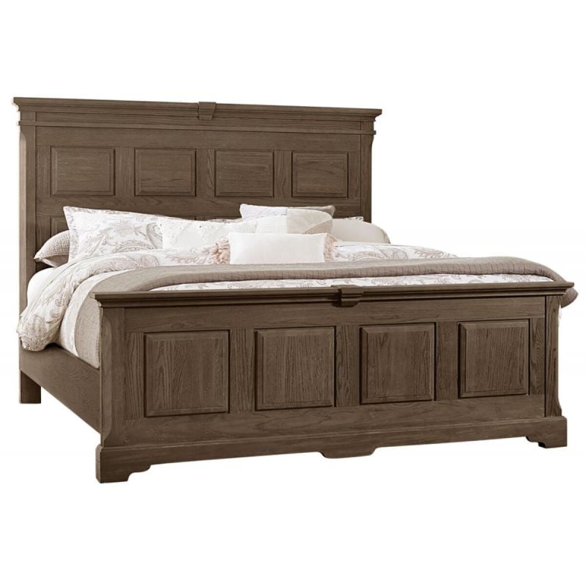 Heritage King Mansion Bed In Cobblestone Oak – 112-669-966-733-ms2 Beds Vaughan Bassett 4