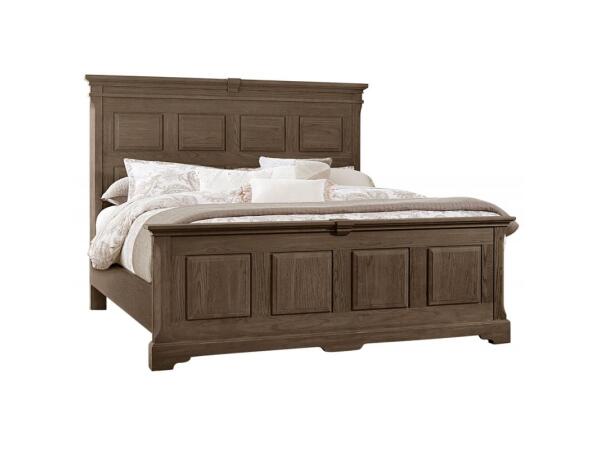 Heritage King Mansion Bed In Cobblestone Oak – 112-669-966-733-ms2 Beds Vaughan Bassett