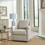 Landcaster Upholstered Accent Chair - Pebble - Image 4