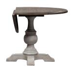 Cottage Lane Drop Leaf Single Pedestal Table - Image 3