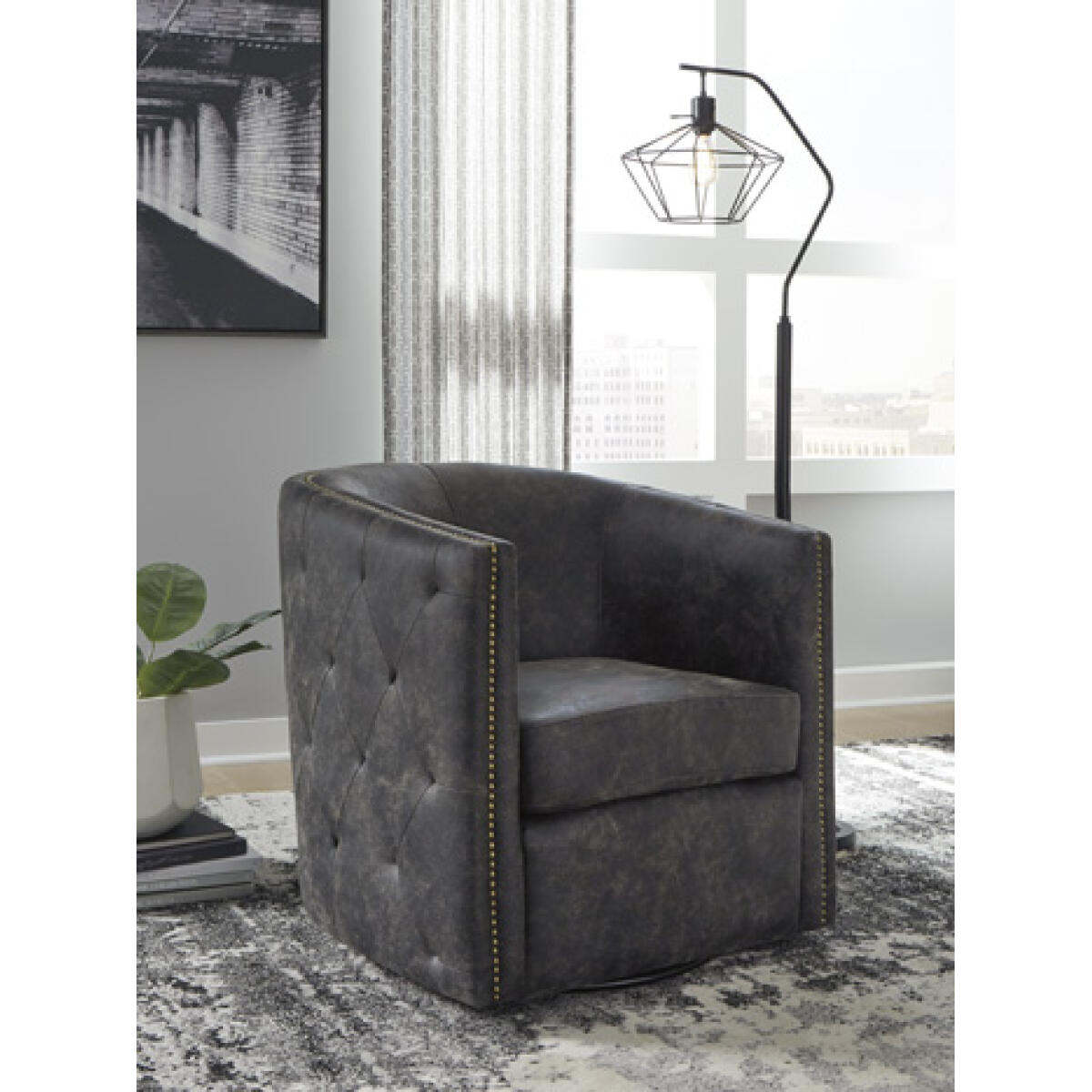 7e9024b9b15936615f4239af0ec3ad97 Brentlow Swivel Accent Chair - Image 1