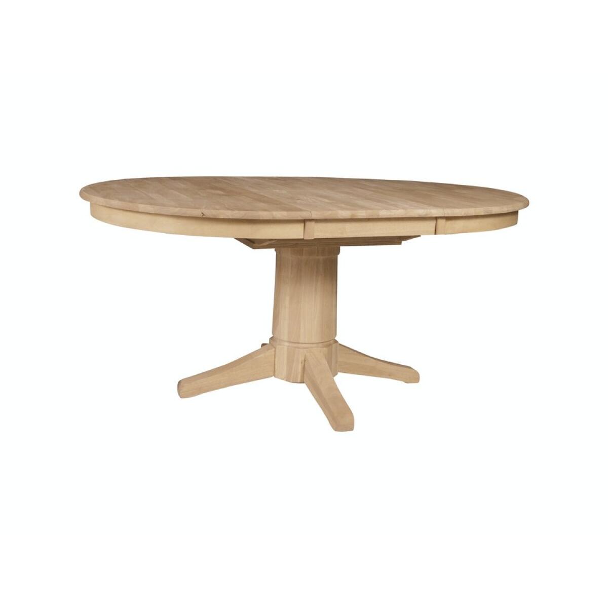 48″ Butterfly Leaf Pedestal Table Top w/ 30″ H Transitional Pedestal 48" Butterfly Leaf Pedestal Table Top w/ 30" H Transitional Pedestal - Image 1