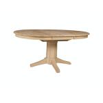 48" Butterfly Leaf Pedestal Table Top w/ 30" H Transitional Pedestal