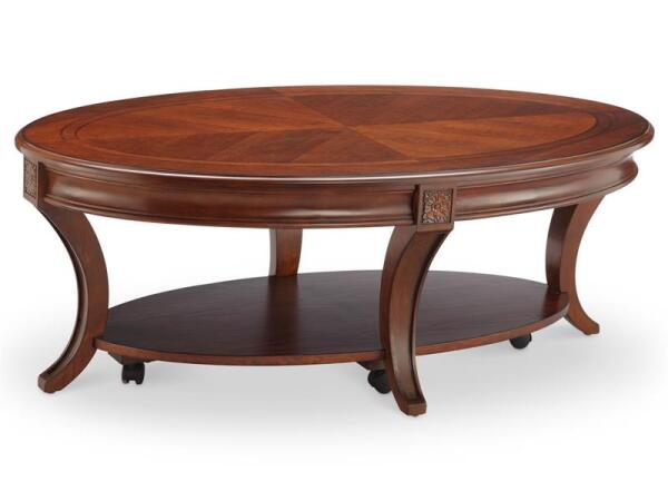 Winslet Oval Cocktail Table w/ Casters Cocktail & Coffee Tables Magnussen Home