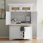 Americana Modern – Cotton Workstation With LED Light Bookcases Parker House 8