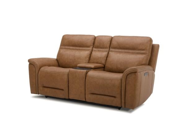 Cooper Loveseat w/Console P3 & ZG – Camel Loveseats Liberty Furniture