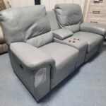 Leather Power Reclining Loveseat