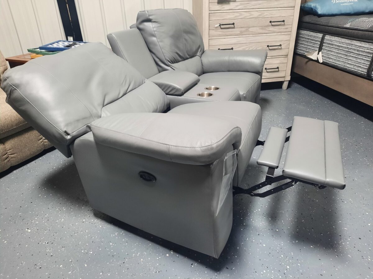 Leather Power Reclining Loveseat Sofas 6