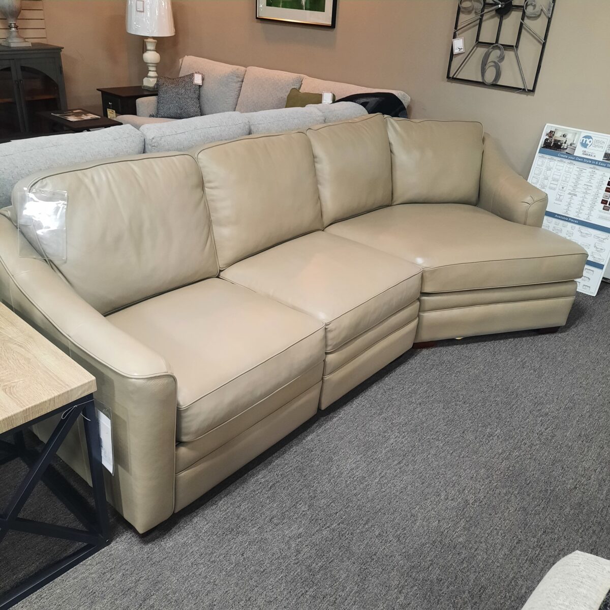 Leather Sectional with Power Recline Sectionals 6