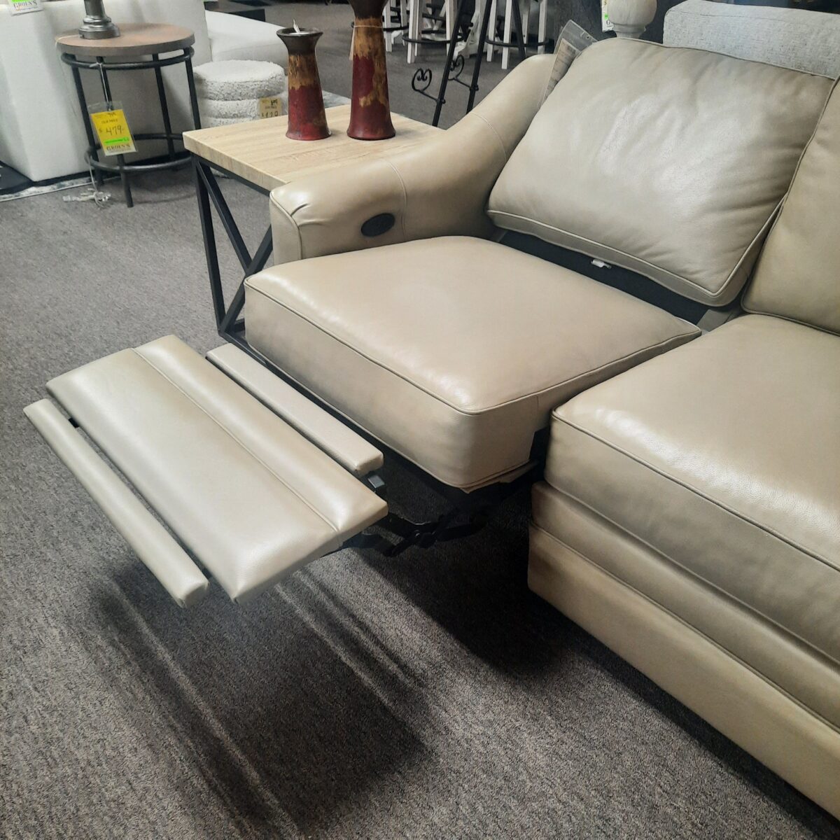 Leather Sectional with Power Recline Sectionals 8