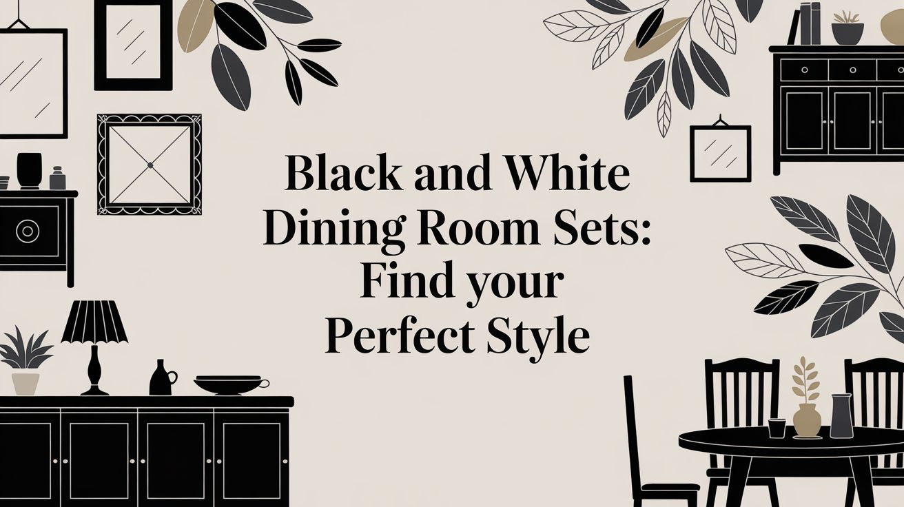 Black And White Dining Room Sets Dining Furniture
