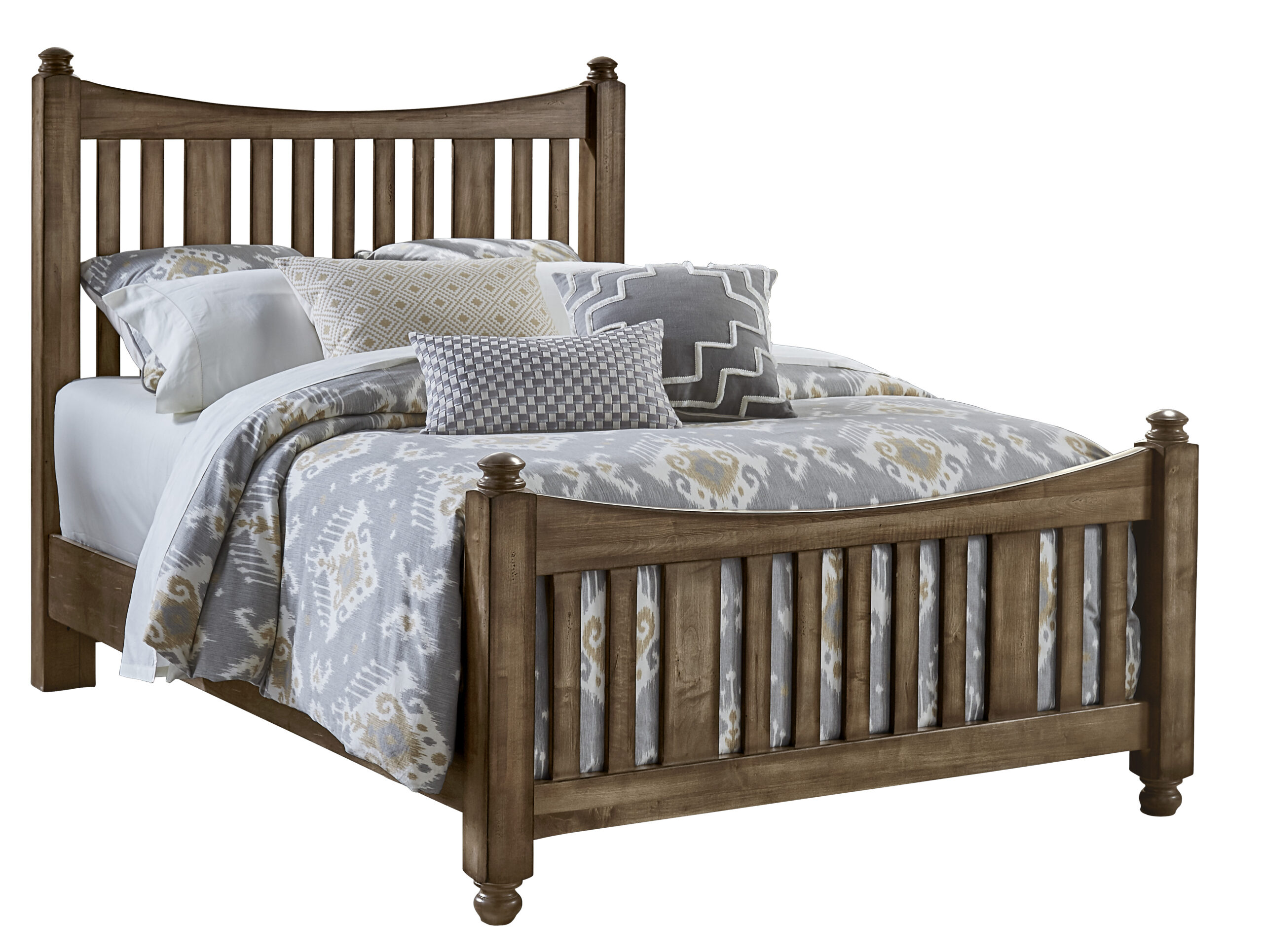 764012529cb5f3aa0a6fe757d2b73e38 Maple Road Slat Poster Bed With Slat Poster Footboard - 117-668/866/733/MS2 - Image 1