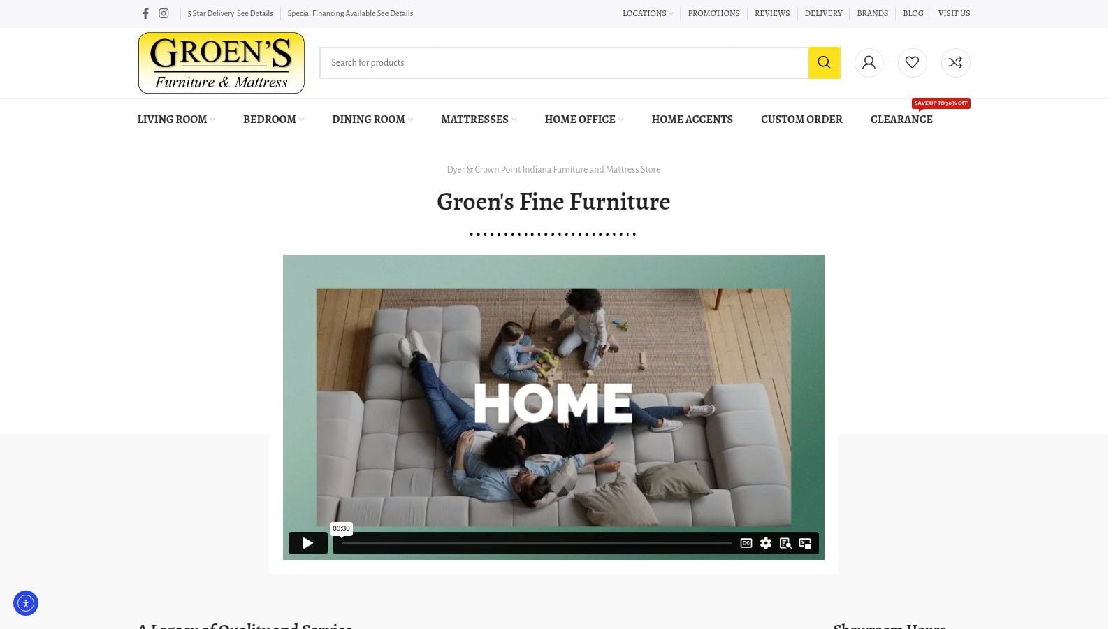 Screenshot from https://groensfinefurniture.com/