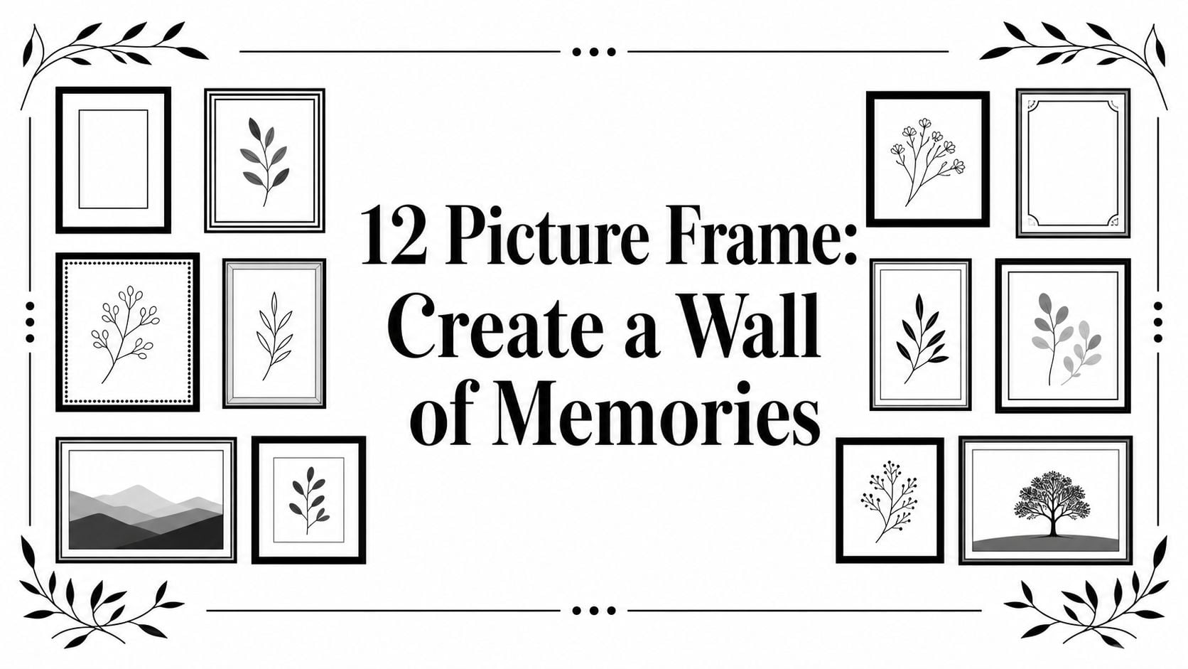 12 Picture Frame Wall Collage