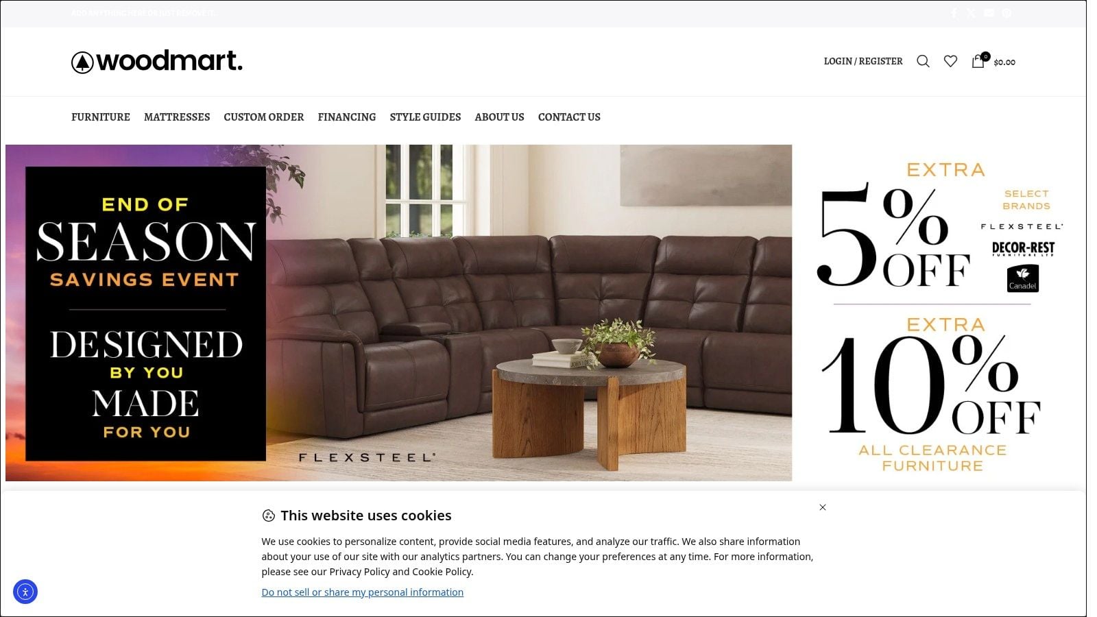 Screenshot from https://groensfinefurniture.com